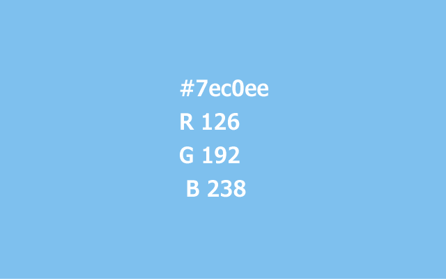 カラーコード#7ec0eeのイメージ画像