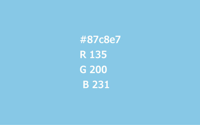 カラーコード#87c8e7のイメージ画像